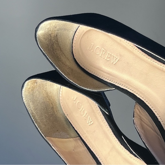 J Crew d’orsay black suede ballet flats sz 8 - Picture 5 of 8